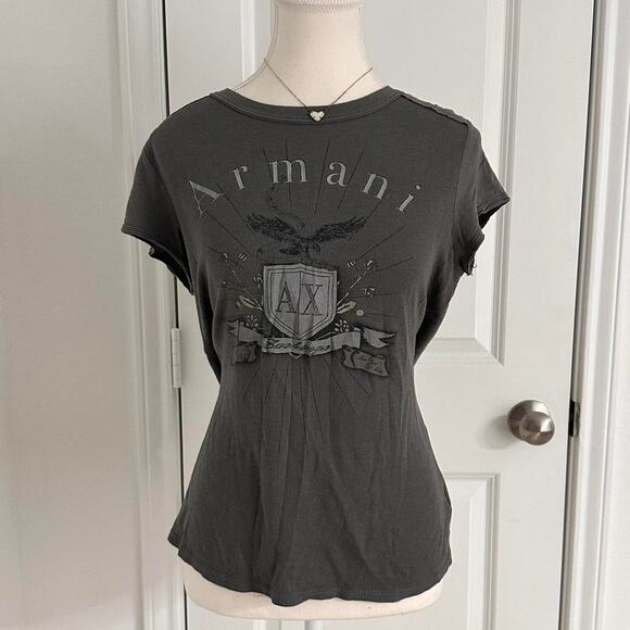 Armani Exchange Size Large Vintage Baby Tee - Picture 1 of 4